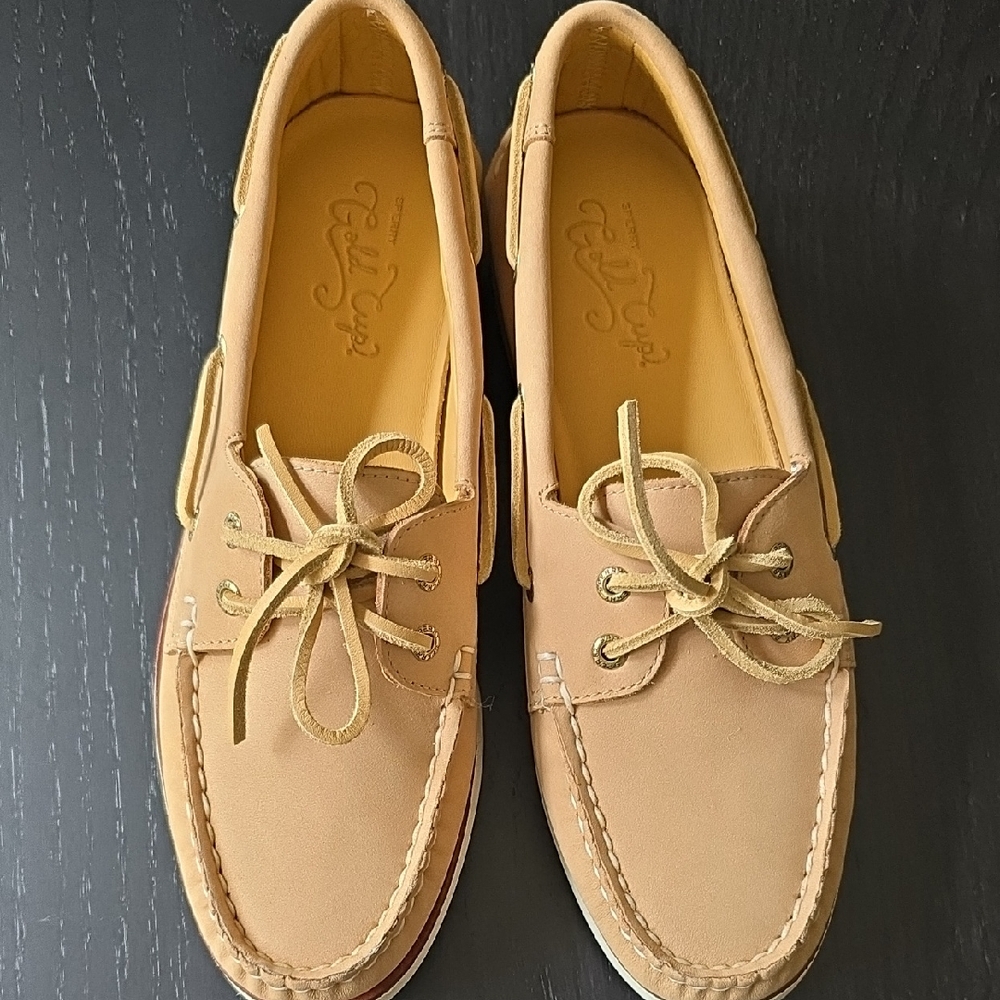Sperry Gold Cup Women's Classic Tan Boat Shoes Size 7.5